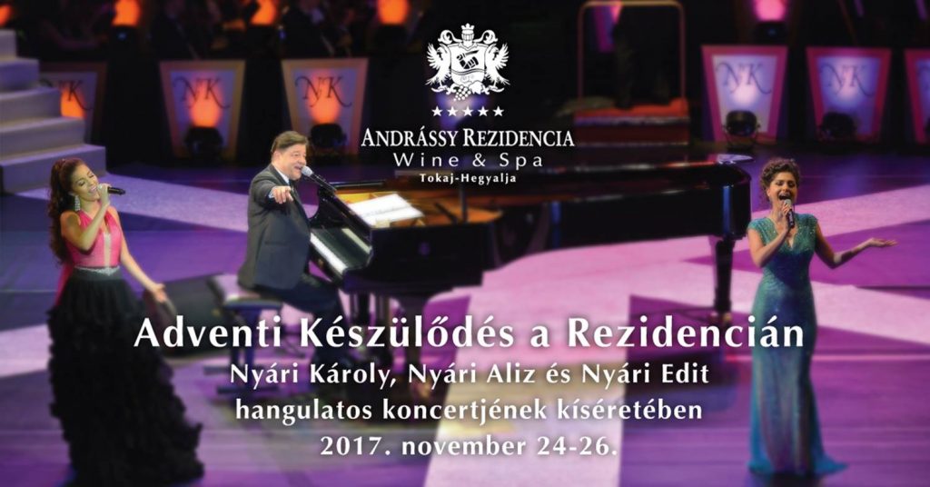 Nyári Károly különleges adventi koncertre készül 2017. november 25-én az Andrássy Rezidencián